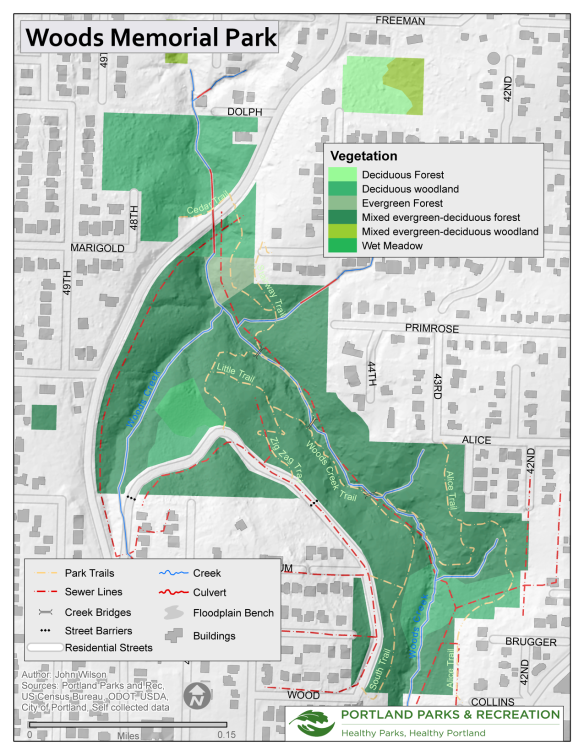 Woods Park Ecology Map
