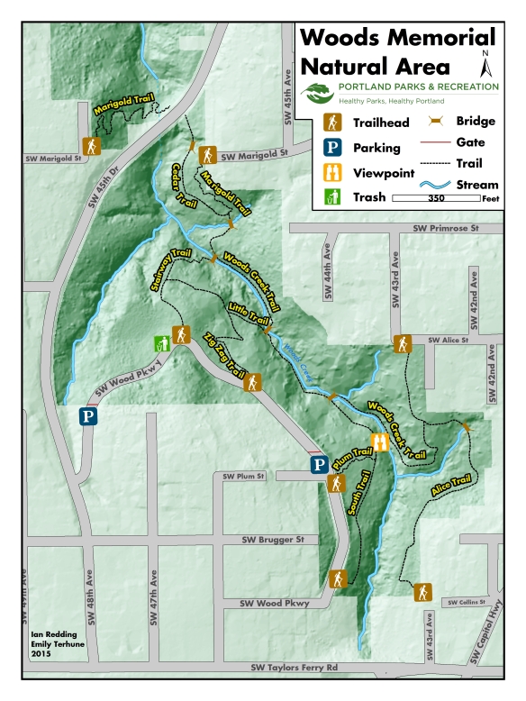 Woods Park Trail Map